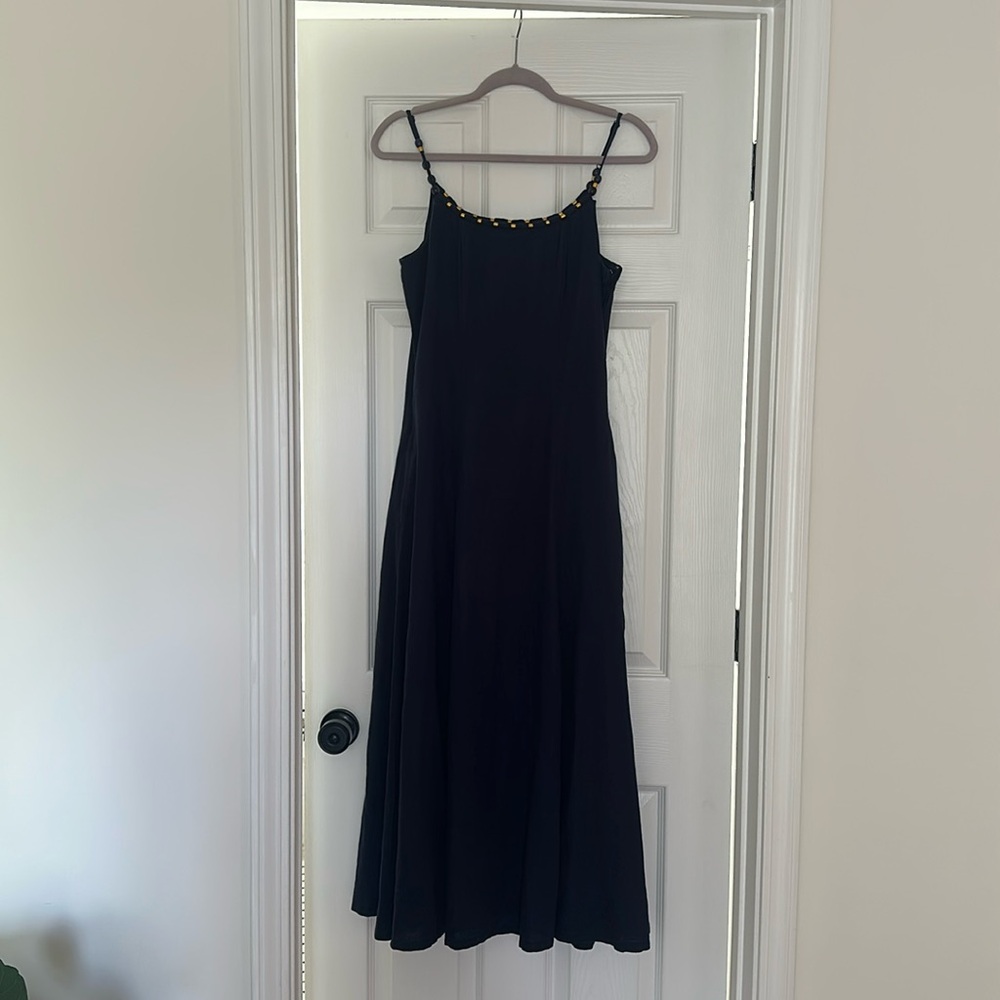 linen-blend summer dress